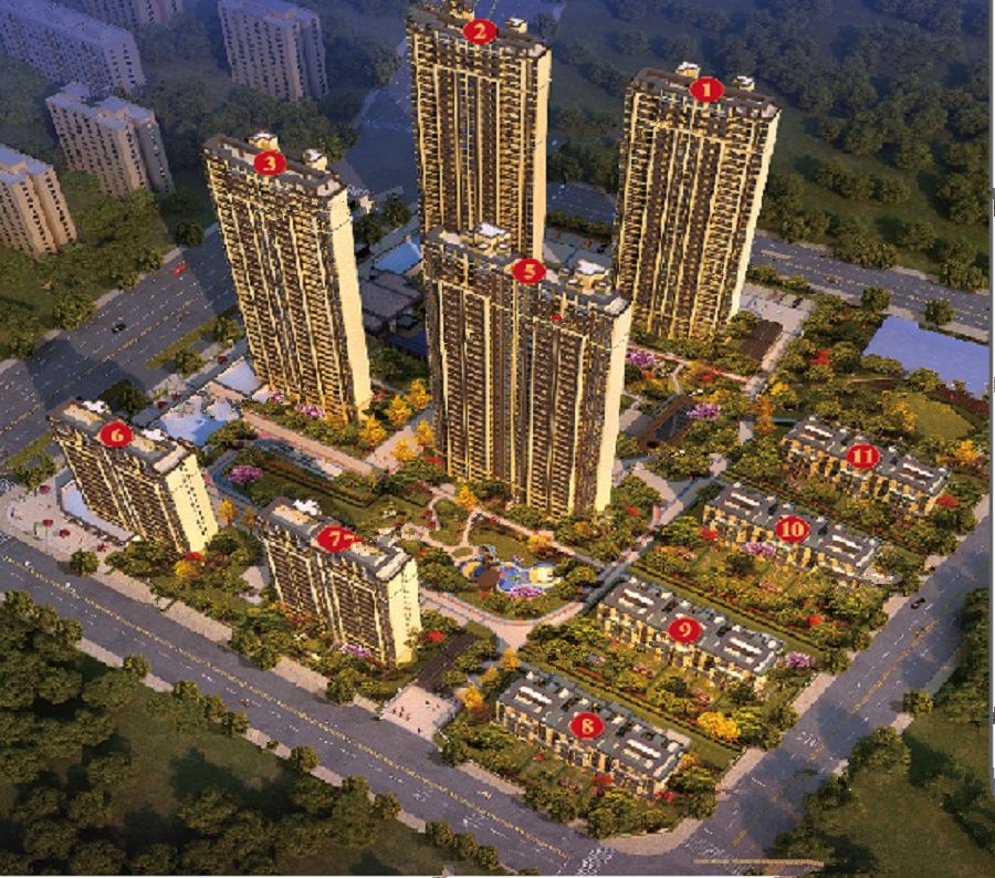 玉山华云中梁首府效果图